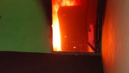 angry mob set fire to the house of youth from another community who had taken the girl away in bareilly