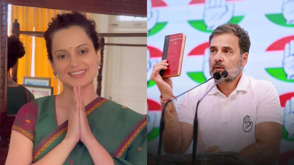 Kangana Ranaut is sharing back to back posts on Rahul Gandhi for his remarks on caste census