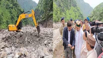 विक्रमादित्य व प्रतिभा ने किया समेज का दौरा।