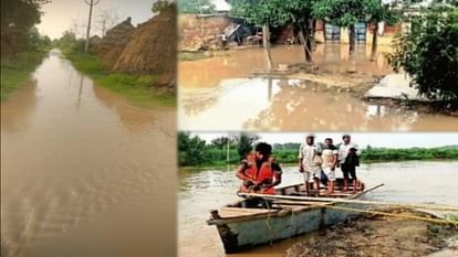 Roads and forests filled with water of six villages in Muzaffarnagar Due to rain in Uttarakhand