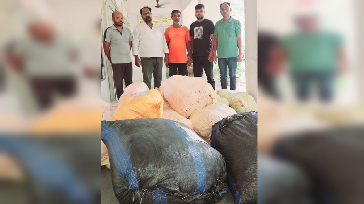 STF caught ganja worth Rs 1.5 crore in Naini, five accused including kingpin arrested