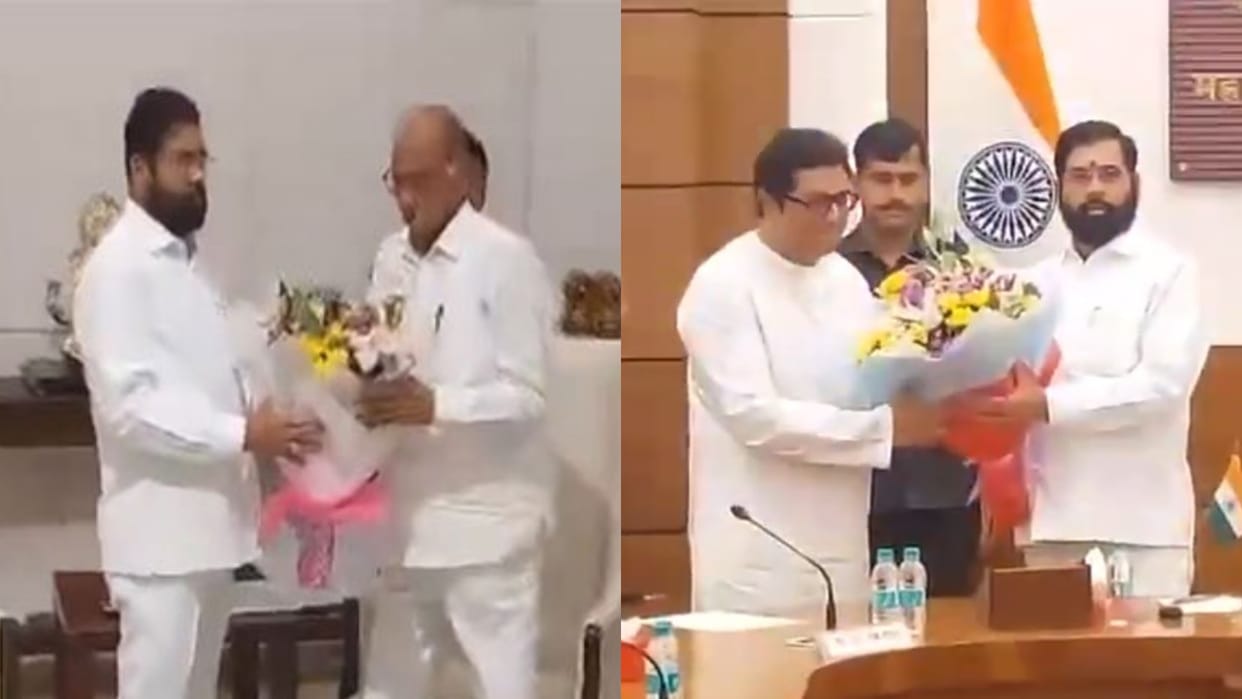 Sharad Pawar, MNS chief Raj Thackeray meet CM Eknath Shinde ahead of Maharashtra Assembly polls
