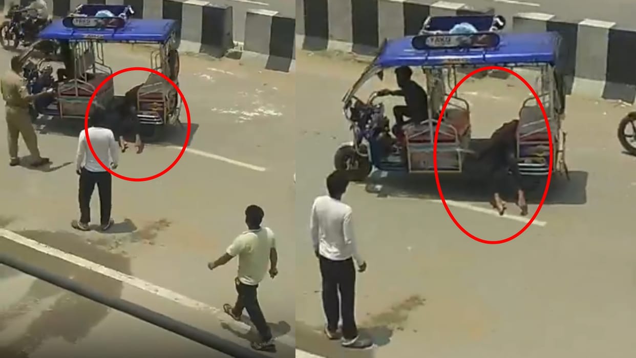 UP: Police showed inhumanity in carrying the body of a cloth merchant, three policemen suspended