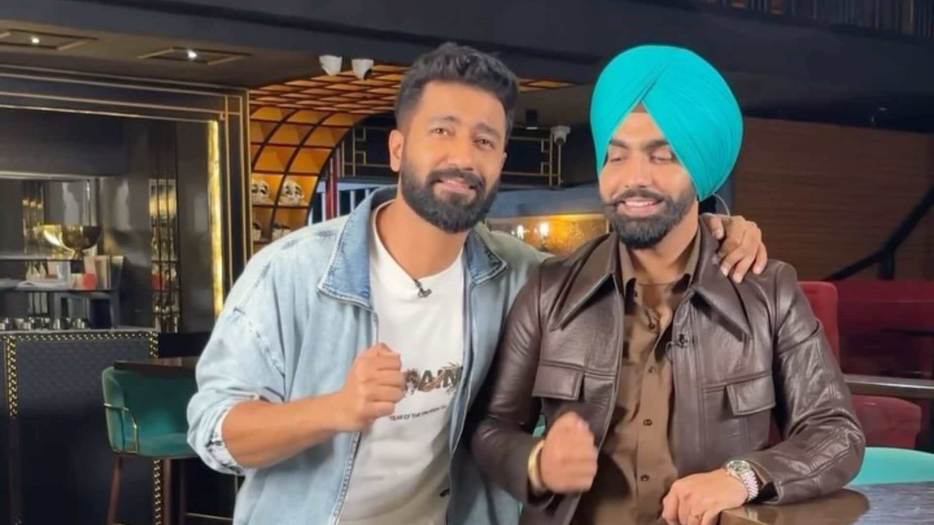 Bad Newz star Ammy Virk recently shared his experience of working with Vicky Kaushal in film with tripti Dimri