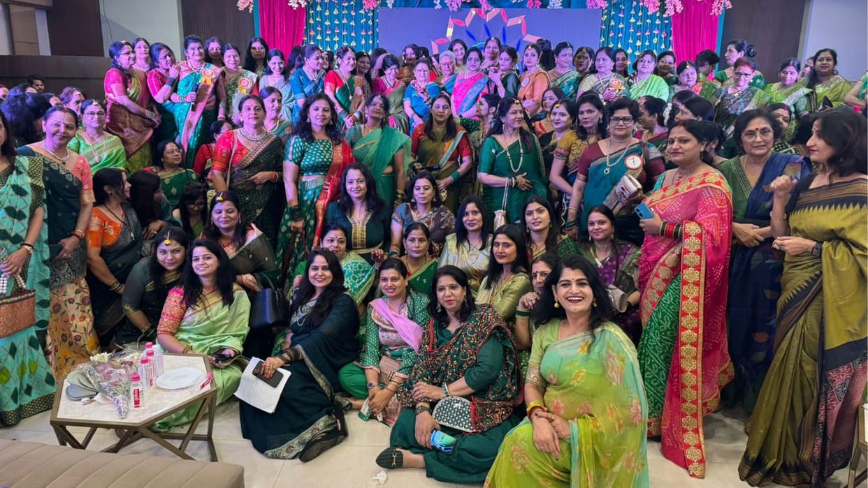 Sawan 2024 Women of Bhumihar community celebrated Aaya Sawan Jhum and Teej festival