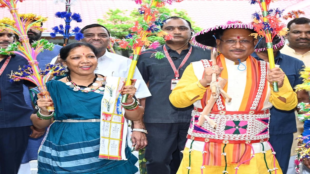 chhattisgarh Hareli Tihar celebrated in chhattisgarh cm vishnudeo sai house raipur, see photos