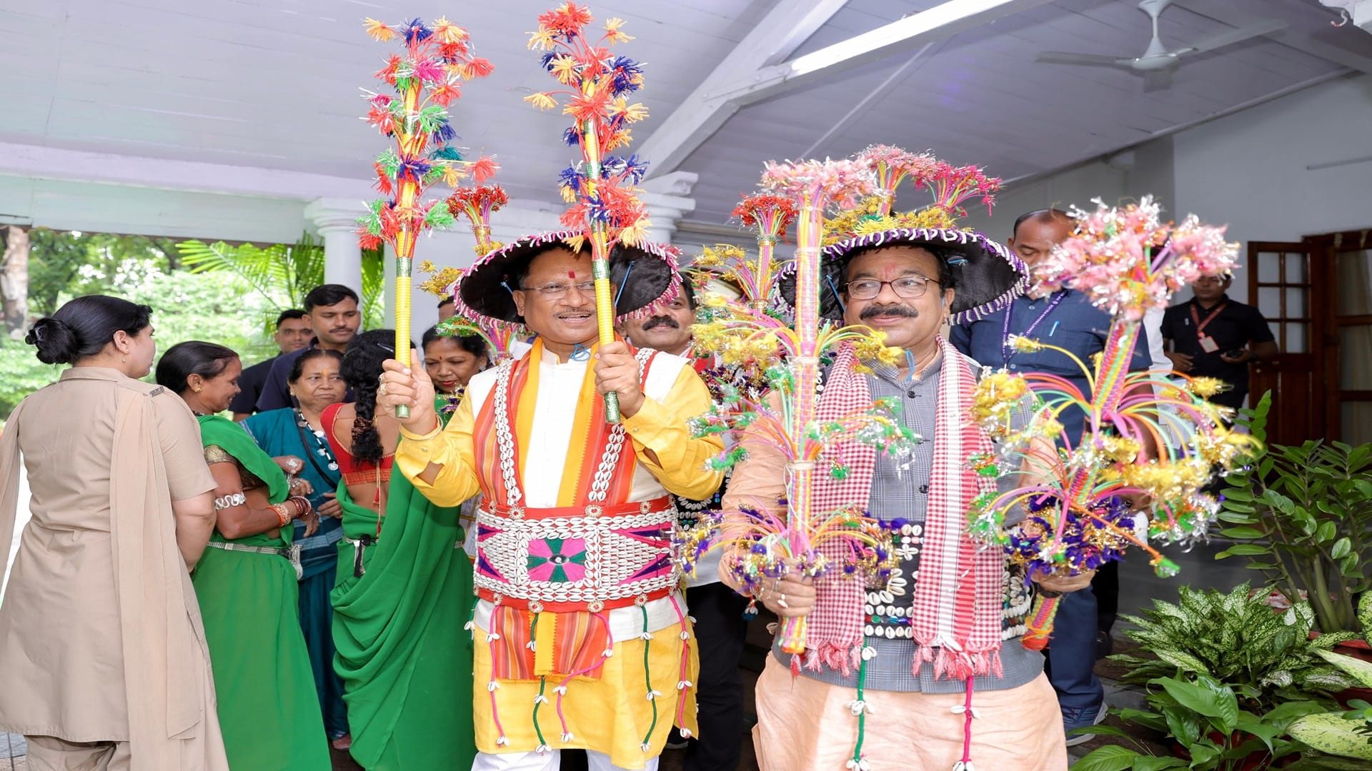 chhattisgarh Hareli Tihar celebrated in chhattisgarh cm vishnudeo sai house raipur, see photos
