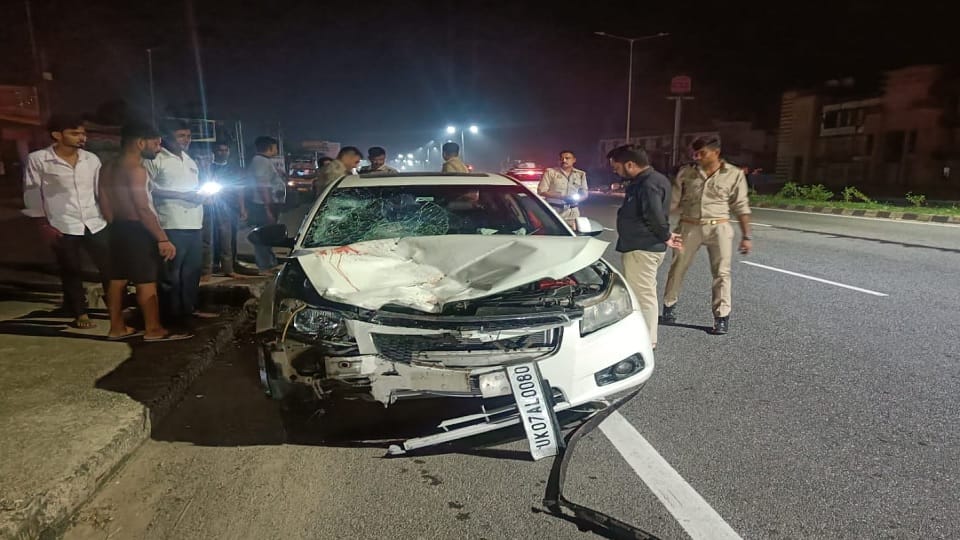 Amroha: Major accident in Gajraula, car ran over scooter riders, couple died...daughter critical