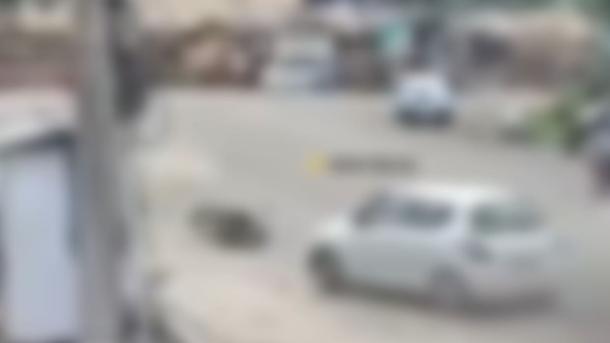 First he beat up the youth and then drove the car in reverse gear