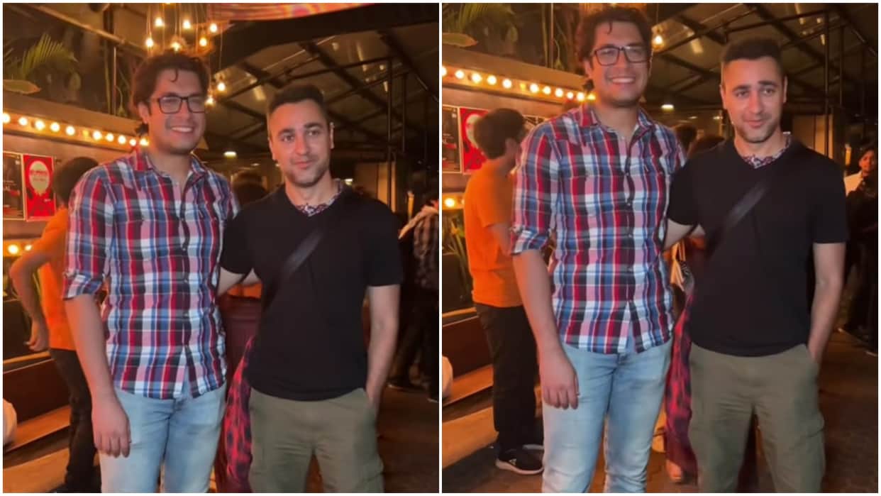 Aamir Khan Son and Maharaj Actor Junaid Khan Spotted with cousin brother Imran Khan Outside A Cafe In Mumbai