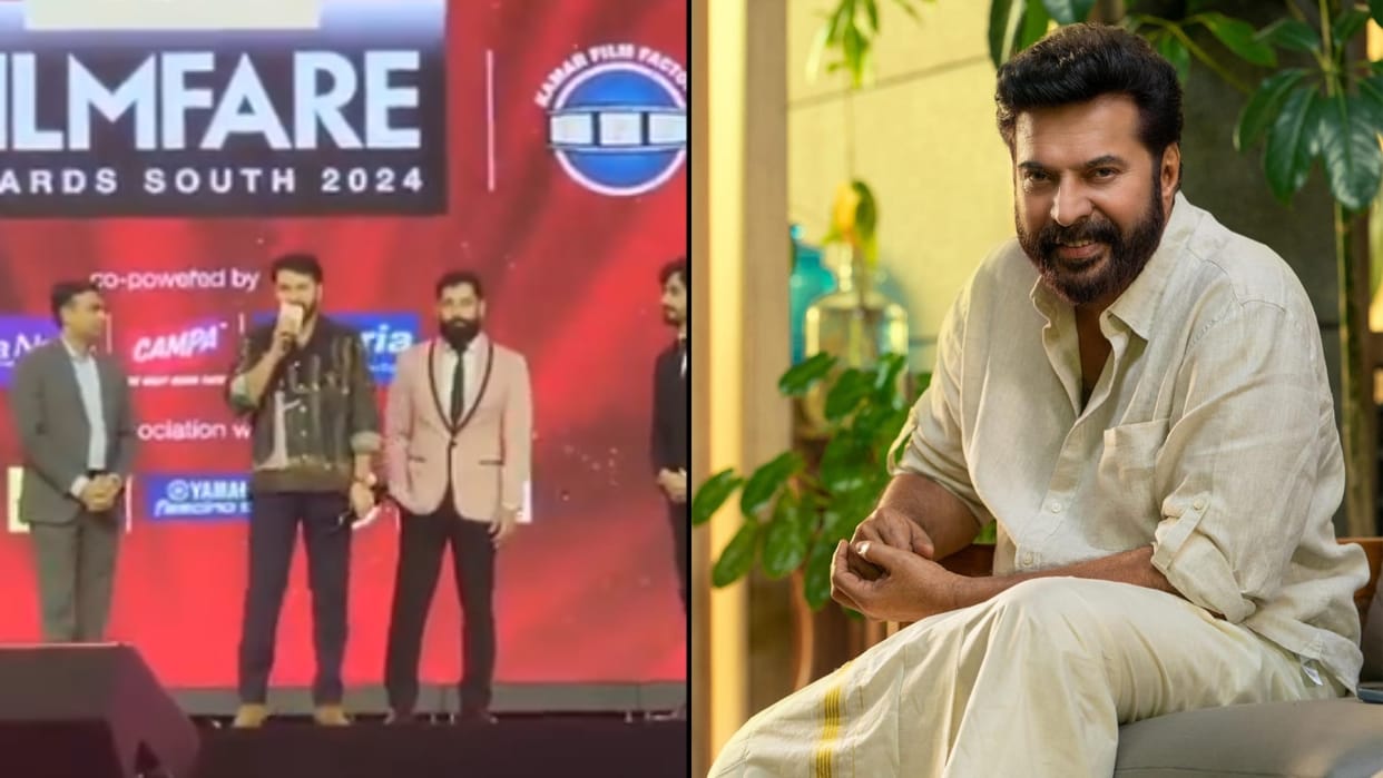 Mammootty is sad even after winning Filmfare Awards South revealed the reason while receiving the award