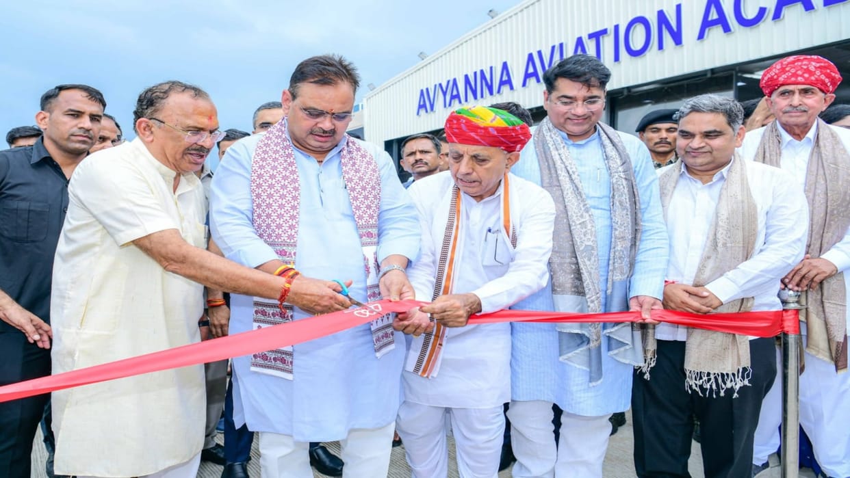 Ajmer: The country is moving forward under the leadership of PM, CM said at inauguration of the flight school