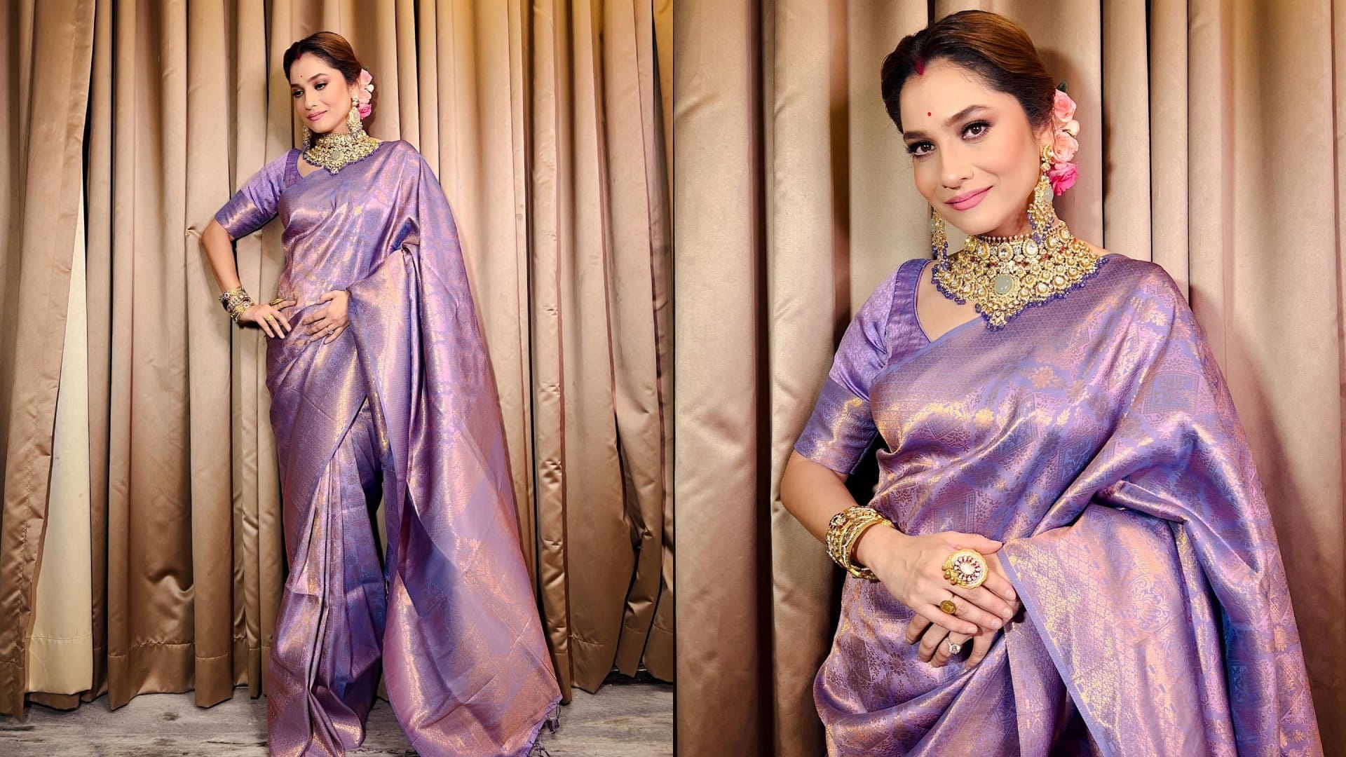 Hariyali Teej 2024 simple hair style for saree traditional simple and easy hairstyle for saree