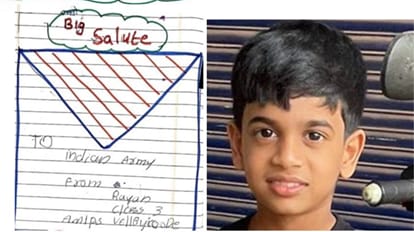 तीन साल के बच्चे ने सेना को लिखा पत्र।