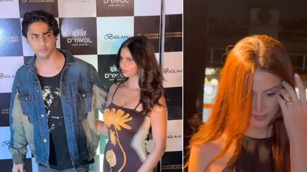 Aryan Khan late night party with rumoured girlfriend larissa bonesi and sister suhana khan videos goes viral