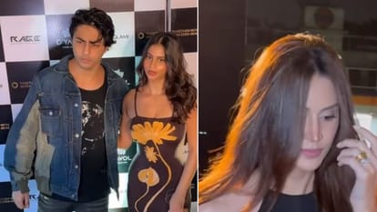 Aryan Khan late night party with rumoured girlfriend larissa bonesi and sister suhana khan videos goes viral