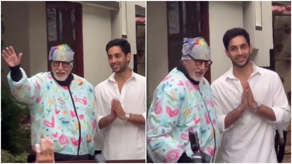 Amitabh Bachchan Introduces Grandson Agastya Nanda To Fans at weekend rituals video Goes Viral On Social Media