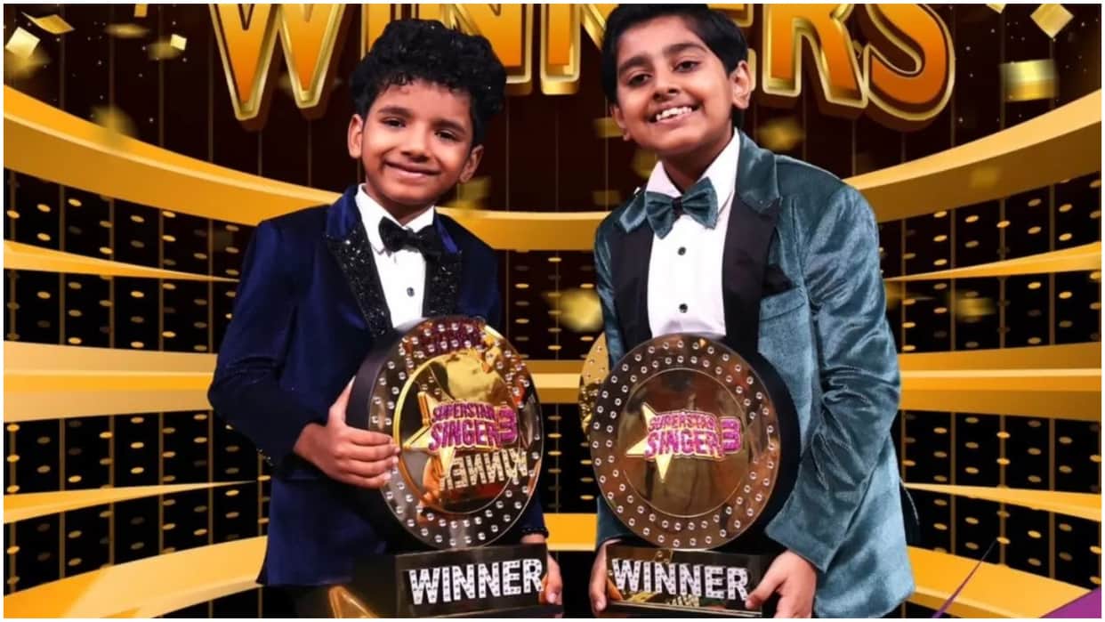 Seven-year-old Avirbhav S And Atharv Bakshi wins Superstar Singer 3 Trophy and 10 Lakh Prize Money
