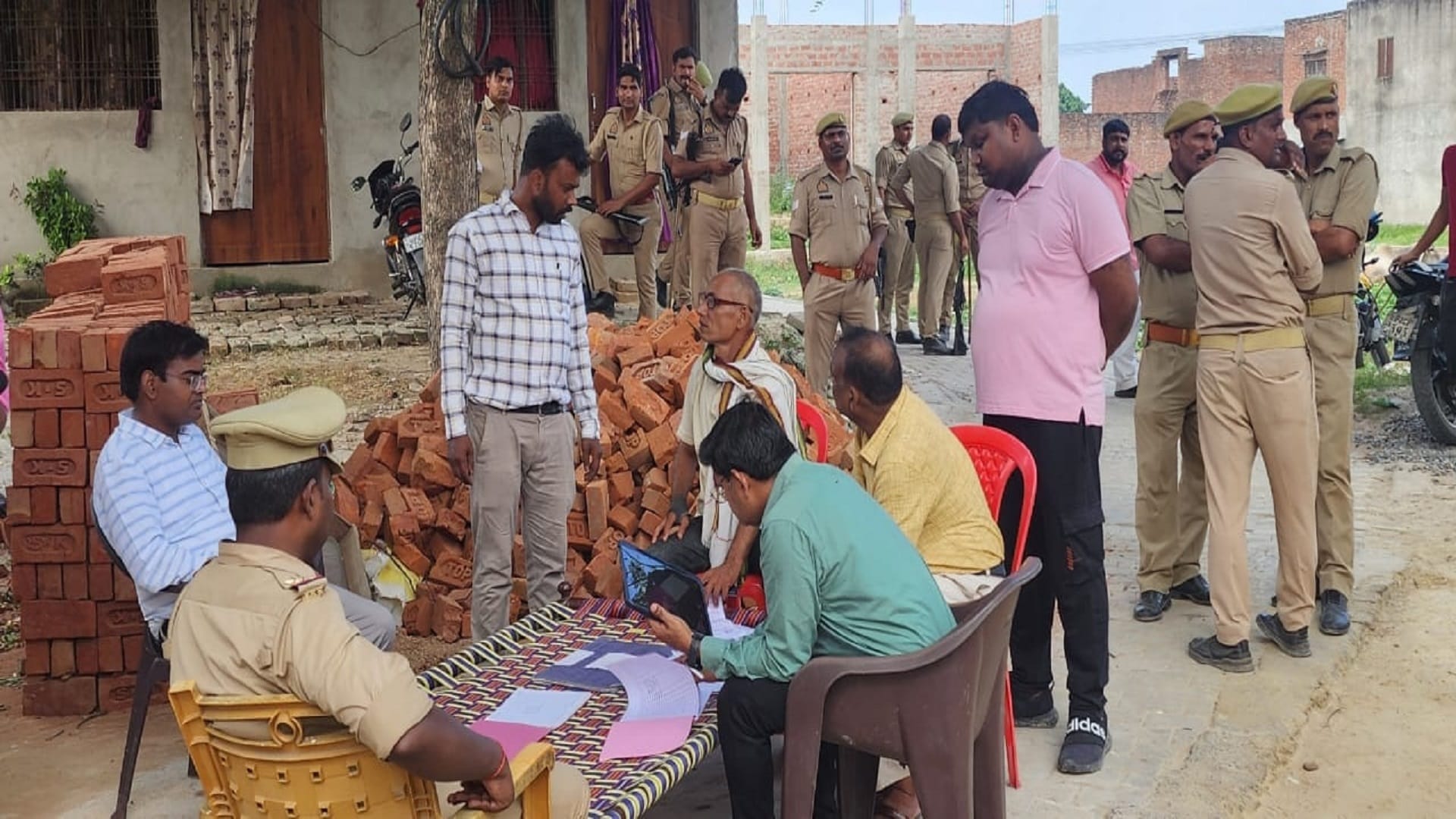 Ayodhya rape case Strict vigil on the demolished bakery and shopping complex of SP leader Moeed Khan