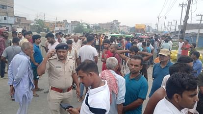 Bihar News: Youth murdered in Gopalganj, criminals stabbed him to death; Ruckus on NH in protest