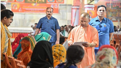 CM Yogi heard more than 400 complaints during Janta Darshan at Gorakhnath temple