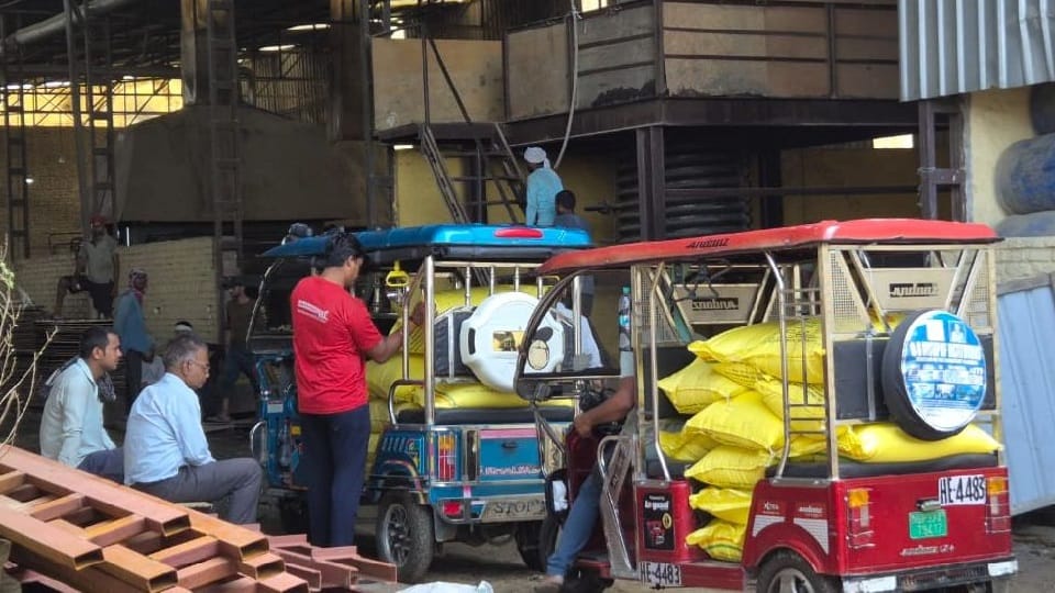 Plywood being made from urea in factory in Hapur exposed