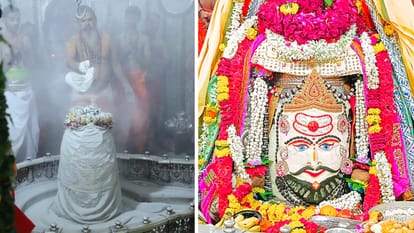Mahakal Darshan: On the third Monday of Shravan, Baba Mahakal decorated with mawa and hemp