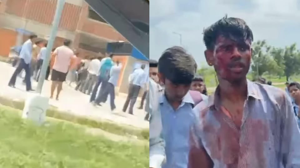 Attack on student with sticks outside government school maloya in Chandigarh