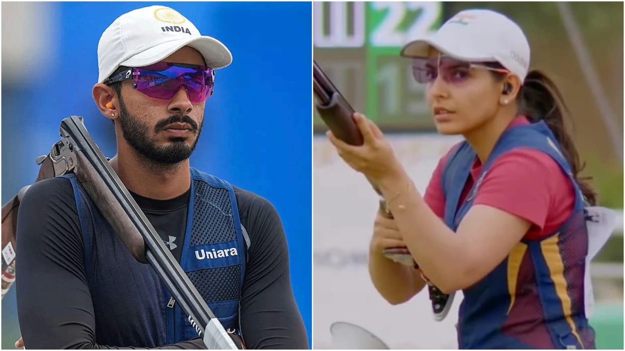 Paris Olympics: Maheshwari-Naruka missed bronze medal by one point in skeet mixed team, China defeated