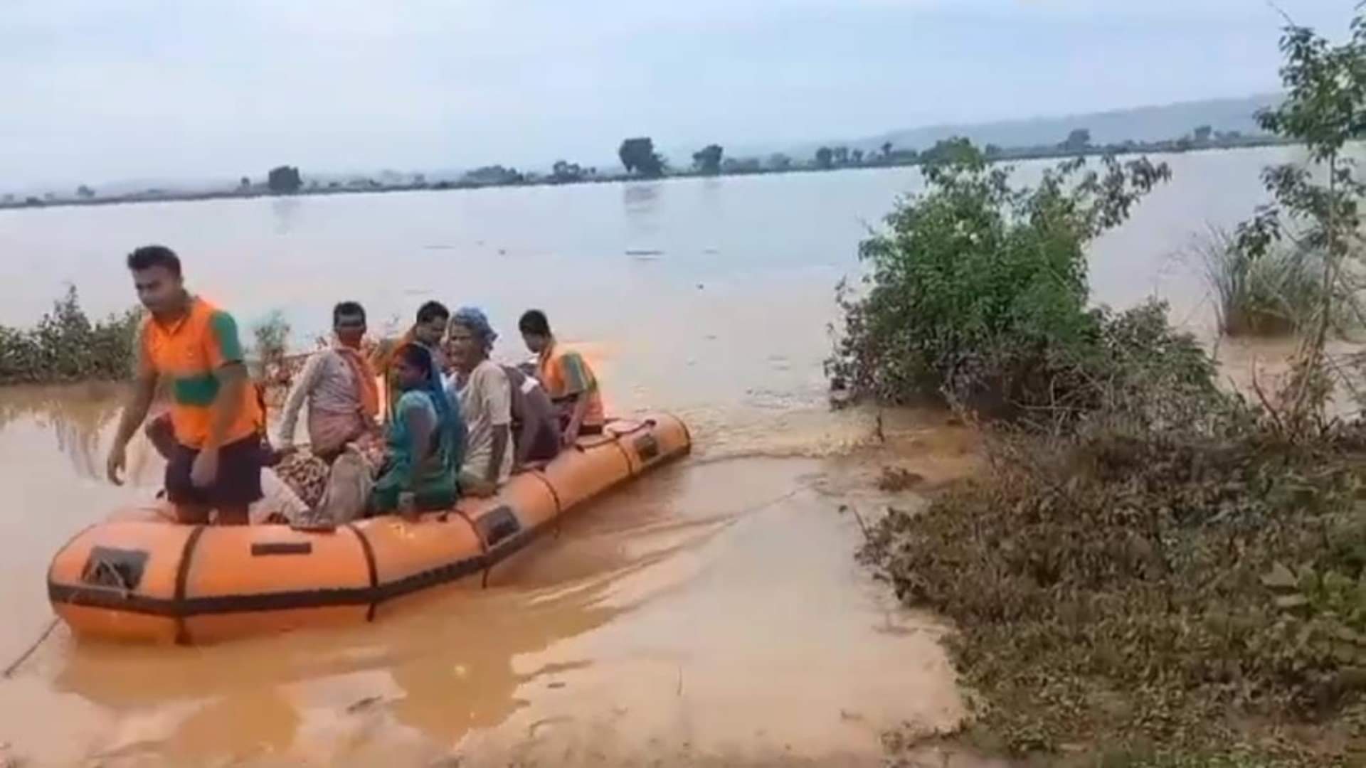 Rohtas News: More than 15 livestock farmers stranded on mound in middle of Son River