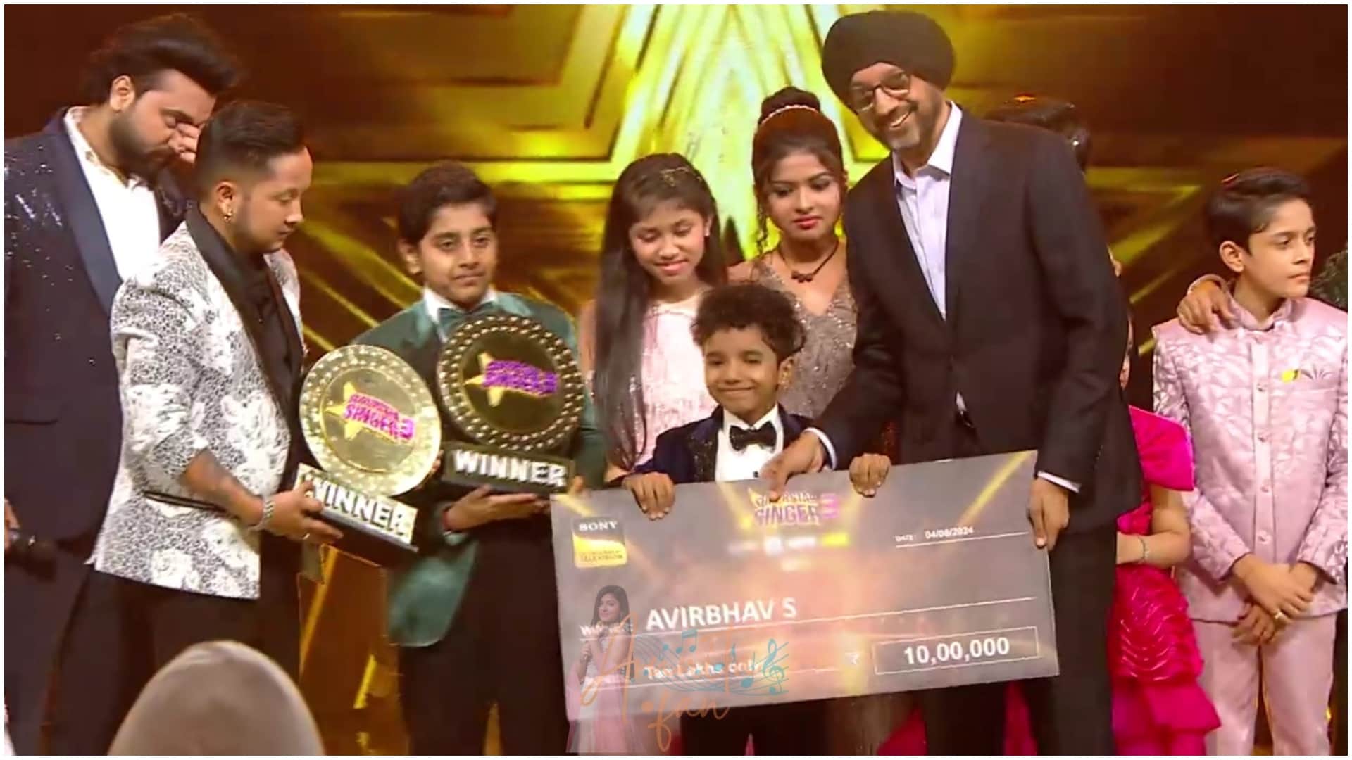 Seven-year-old Avirbhav S And Atharv Bakshi wins Superstar Singer 3 Trophy and 10 Lakh Prize Money