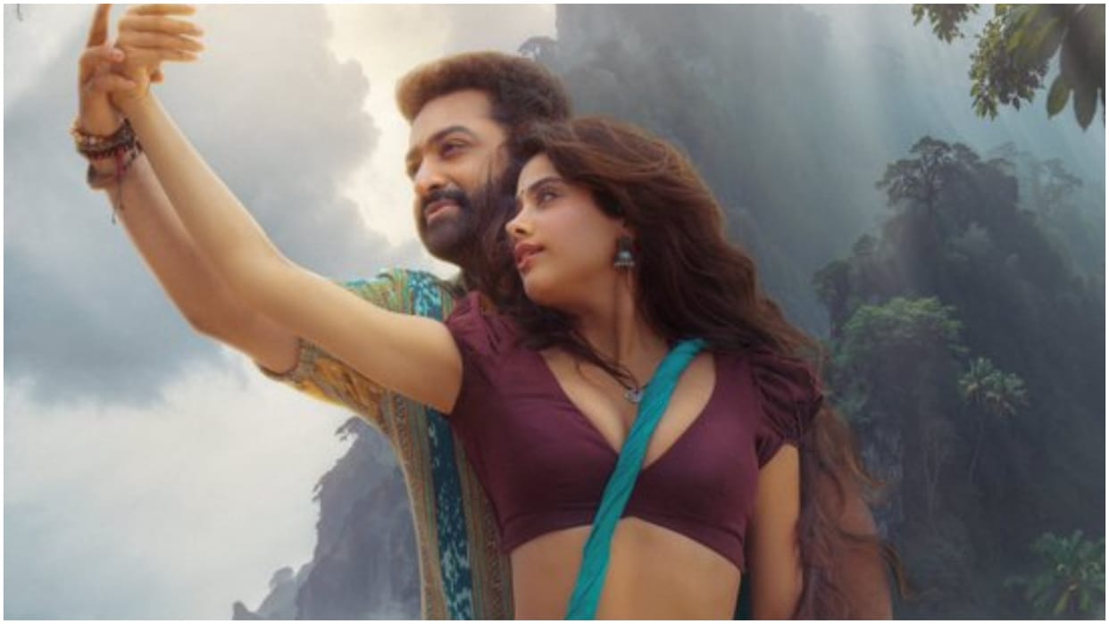 Devara Second Single New Poster countdown Begins to Junior NTR Janhvi Kapoor Song out today On This Time