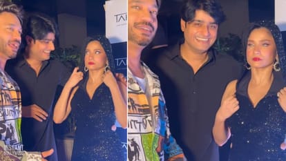 Ankita Lokhande looks angry after sandeep singh pulled down her dress in front of vicky jain video goes viral
