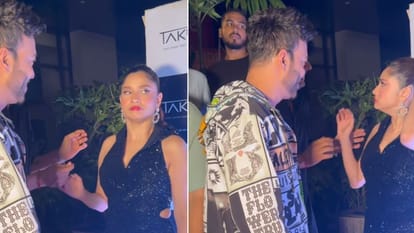 Ankita Lokhande looks angry after sandeep singh pulled down her dress in front of vicky jain video goes viral
