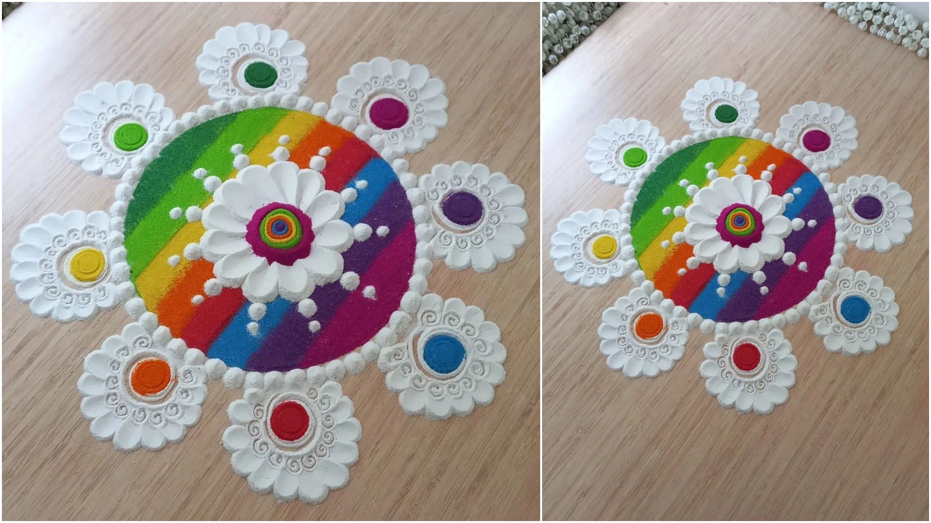Hariyali teej 2024 Easy Rangoli design Ideas To Decorate Your Home Images