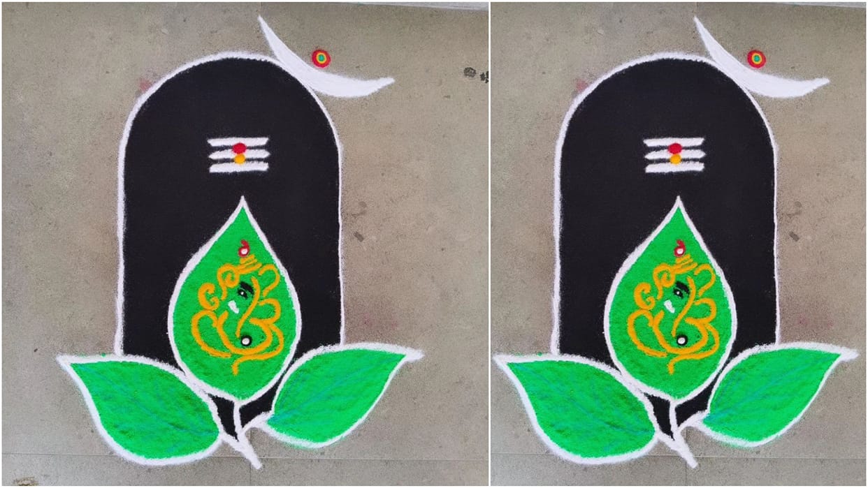 Hariyali teej 2024 Easy Rangoli design Ideas To Decorate Your Home Images