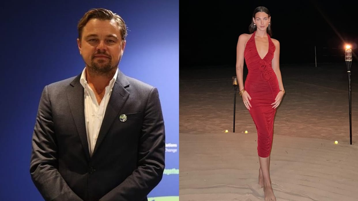 Leonardo DiCaprio was swimming with girlfriend Vittoria Ceretti in sardania but got stung by a jellyfish