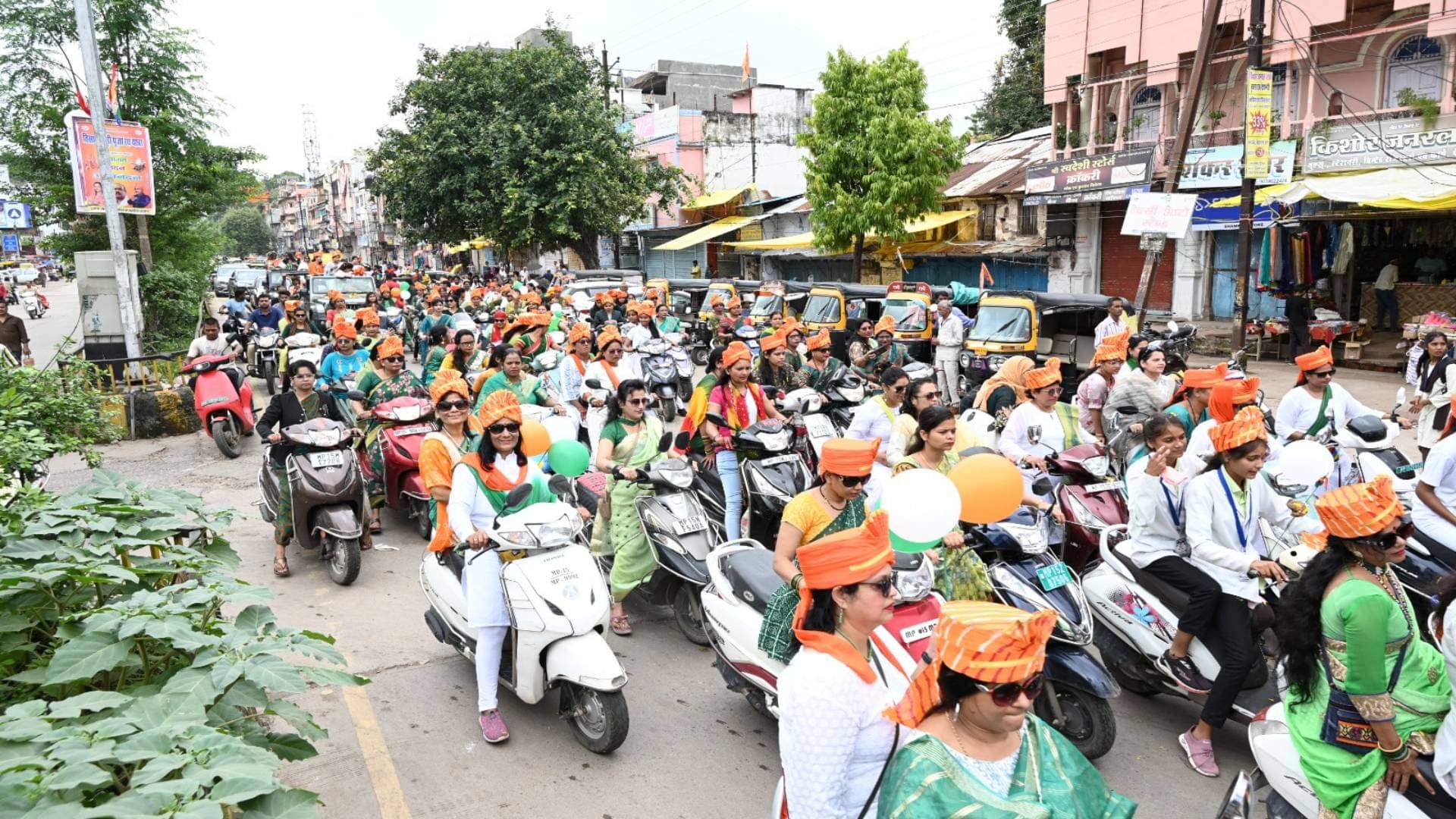 Sagar News Women power took out a tricolor march patriotic slogans echoed see pictures