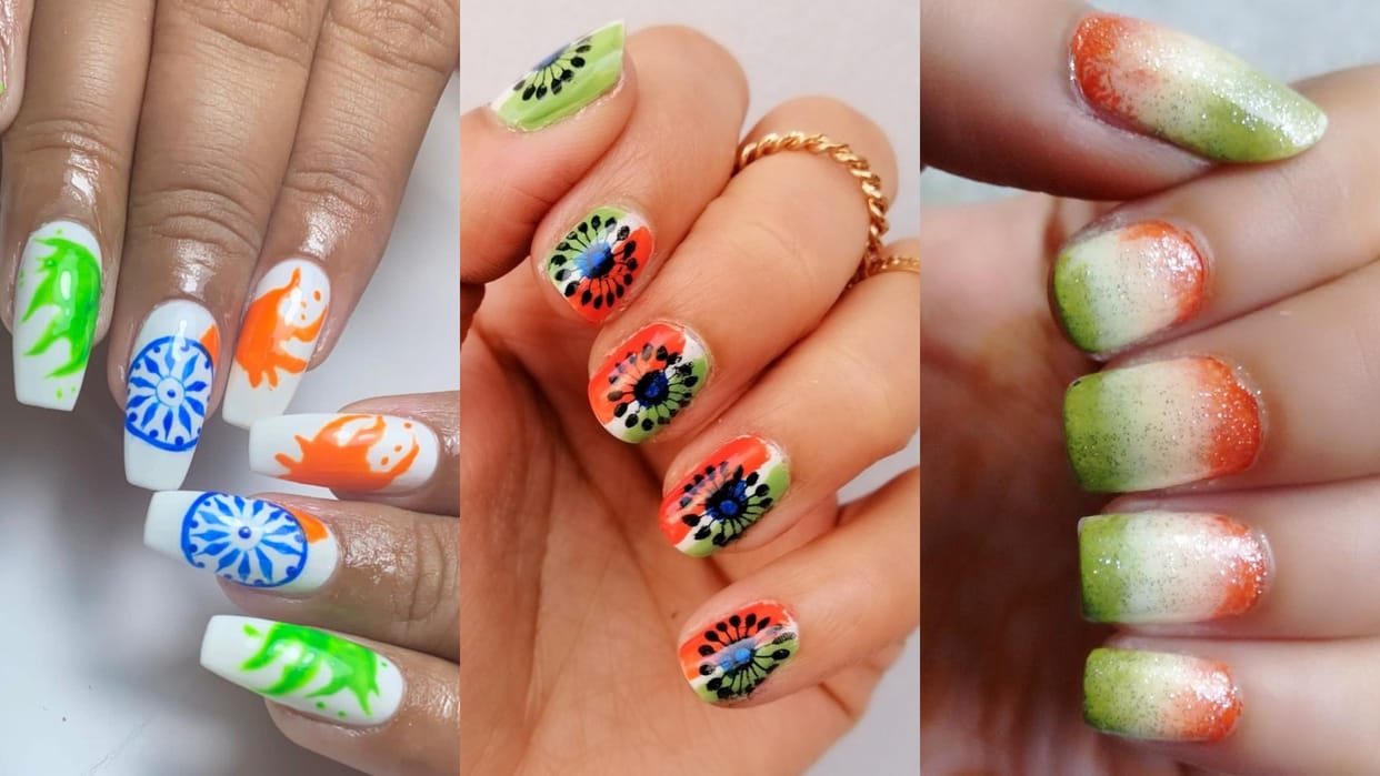 Independence Day 2024 Trending Nail Art Designs for Independence Day 2024