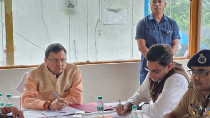 Uttarakhand CM Pushkar Singh Dhami visit to Kedarnath Disaster Affected Area and Aerial Survey