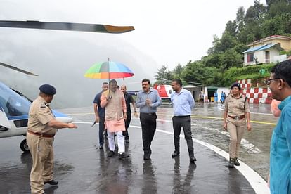 Uttarakhand CM Pushkar Singh Dhami visit to Kedarnath Disaster Affected Area and Aerial Survey