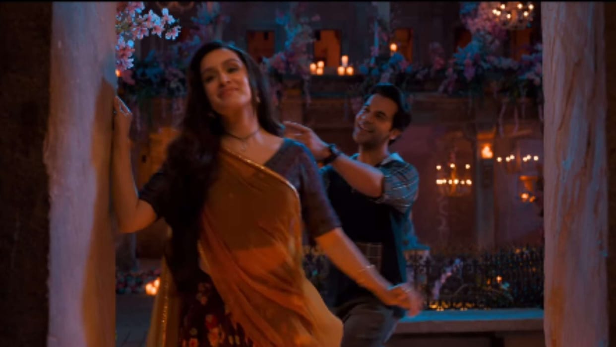 Stree 2 Song Tumhare Hi Rahenge Hum Released Shraddha kapoor Rajkummar Rao romance took a scary turn