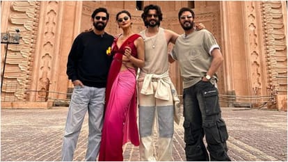 Phir Aayi Hasseen Dillruba stars Taapsee Pannu to Vikrant Massey Sunny Kaushal visit lucknow shares photos