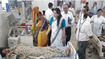 In a school in Deoria, children were fed chickpeas cooked during the day at night, they fell ill in morning