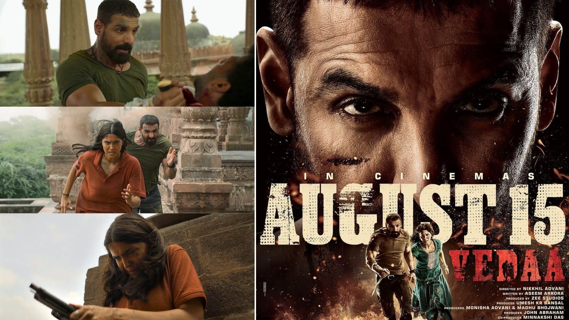 Vedaa X Review Starring John Abraham Sharvari Wagh Tamannaah Bhatia Abhishek Banerjee film