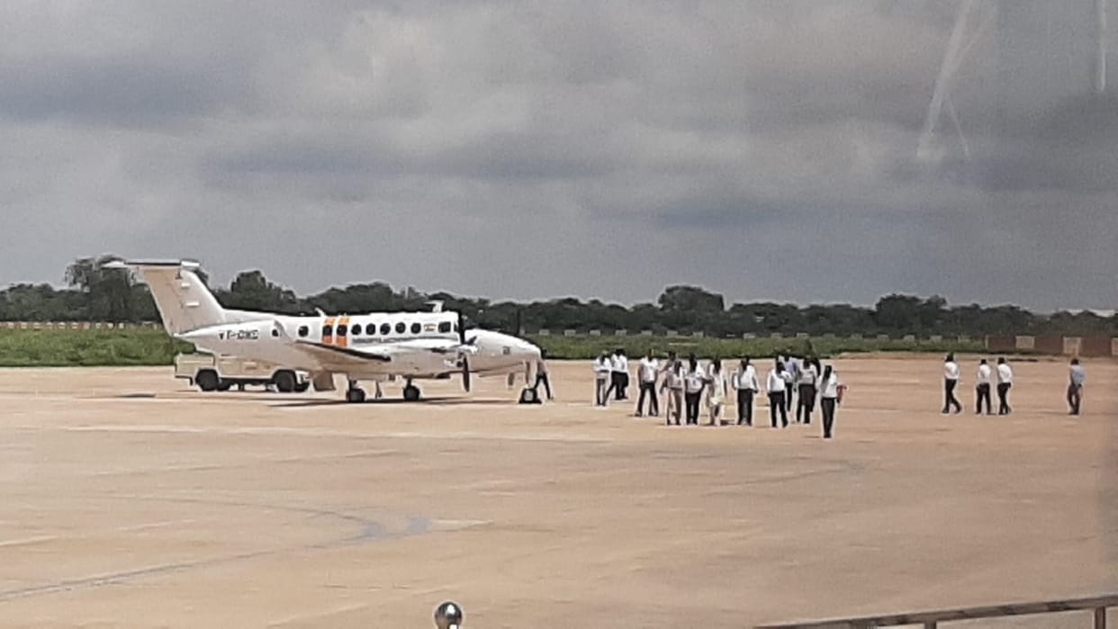Airplane landed at Hisar Airport: Trial landing for license, DGCA team will check standards of air services