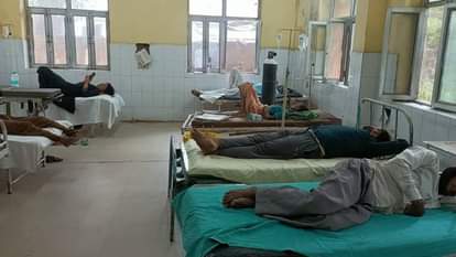 अस्पताल में भर्ती मरीज।