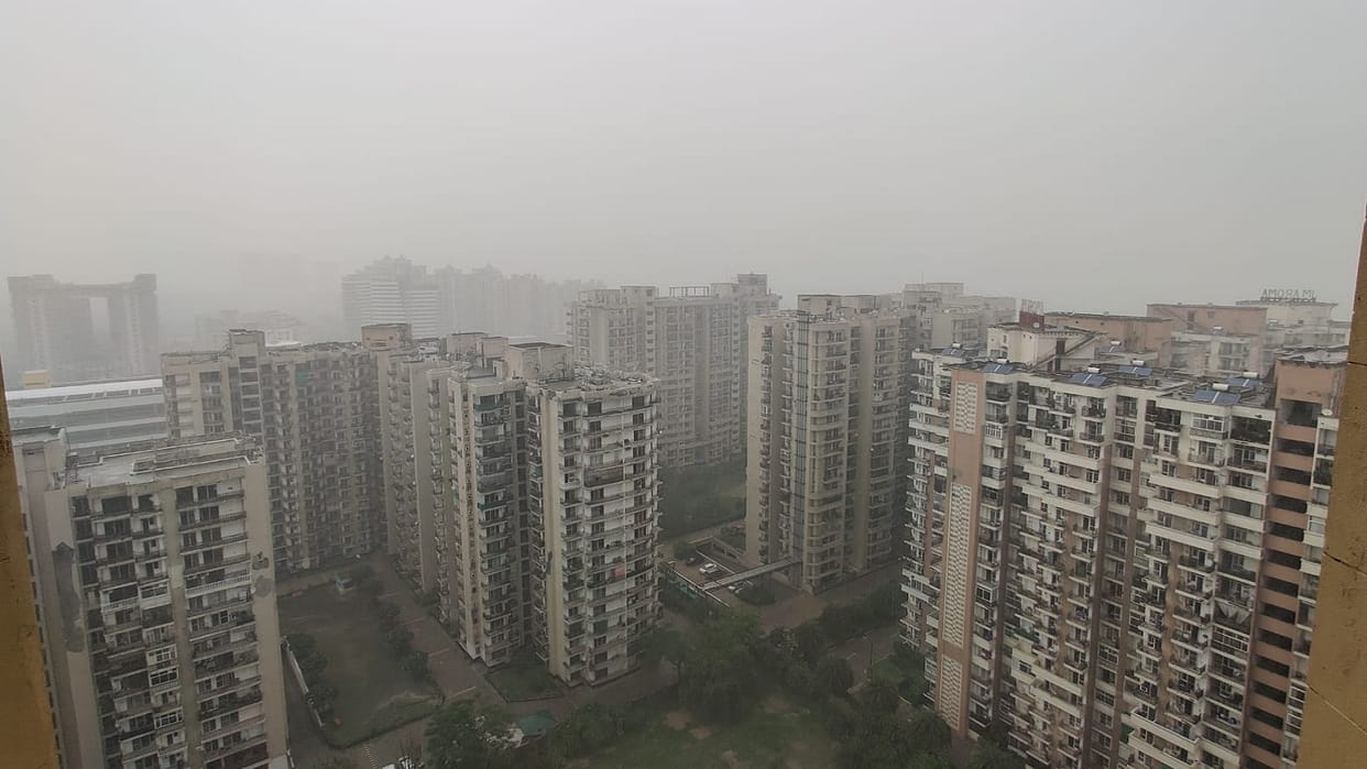 Delhi NCR Rains Heavy rain in many surrounding areas including Noida