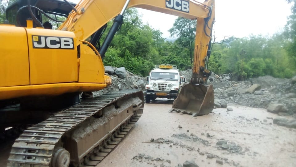 Batnagar and Kirora drains overflow due to heavy rain in Tanakpur