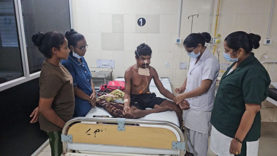 Somdhar injured in attack in Narayanpur was referred to Mekaj